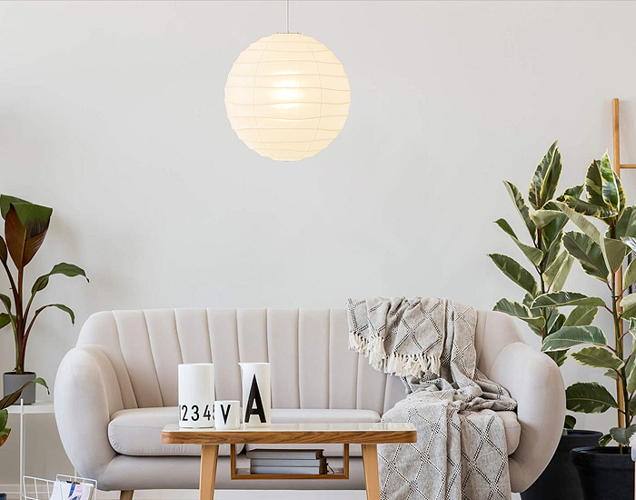 Noguchi Ceiling Lamp 30D/37D/45D/55D by Akari Pendant Lamps Noguchi Ceiling Lamp 30D/37D/45D/55D by Akari Pendant Lamps