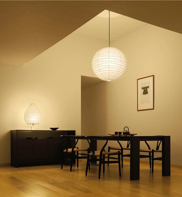 Noguchi Ceiling Lamp 30D/37D/45D/55D by Akari Pendant Lamps Noguchi Ceiling Lamp 30D/37D/45D/55D by Akari Pendant Lamps