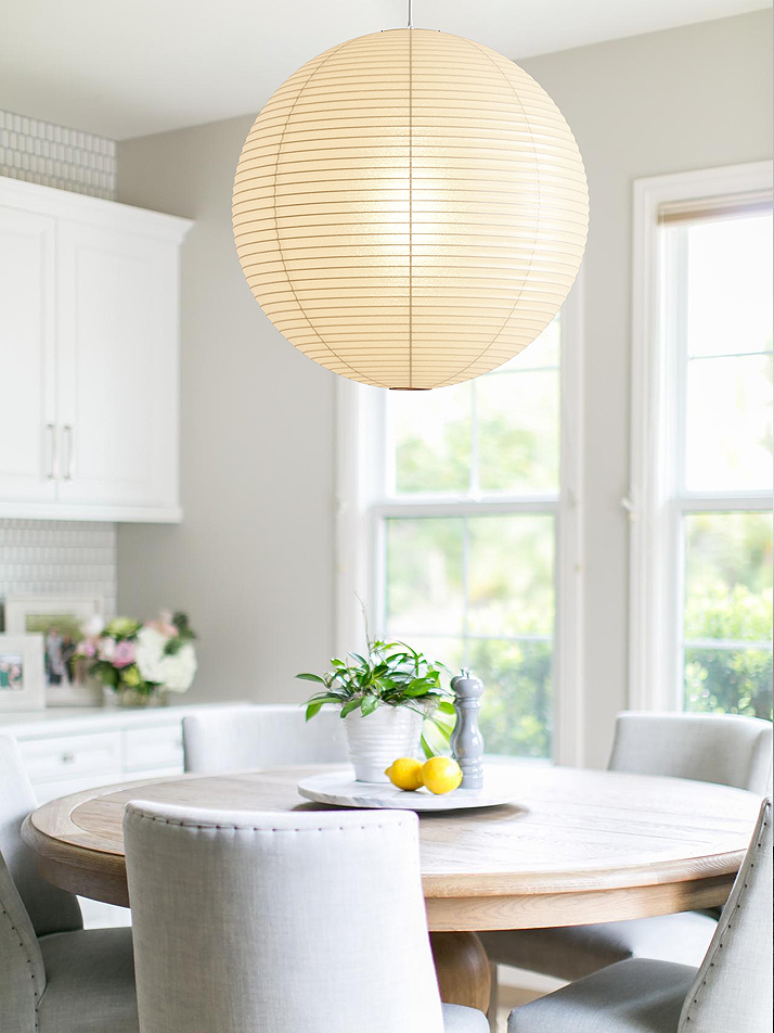 Noguchi Lamps 75A Ceiling by Akari Pendant Lamps Noguchi Lamps 75A Ceiling by Akari Pendant Lamps