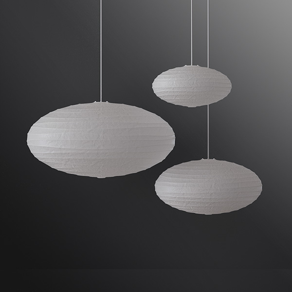 Noguchi 70EN Pendant Lamp by Akari Pendant Lamps Noguchi 70EN Pendant Lamp by Akari Pendant Lamps