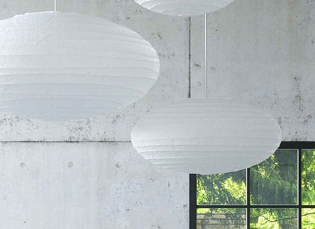 Noguchi 70EN Pendant Lamp by Akari Pendant Lamps Noguchi 70EN Pendant Lamp by Akari Pendant Lamps