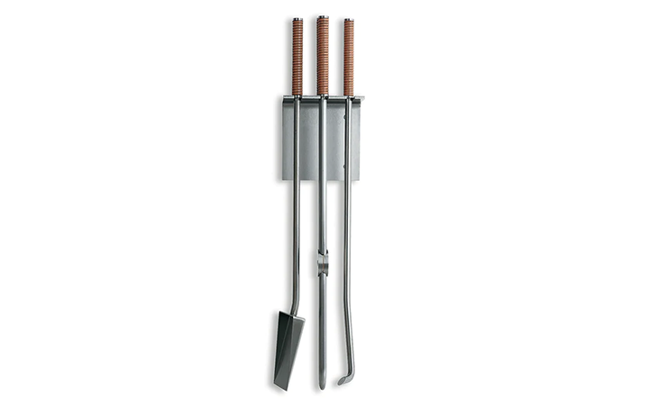 Peter Maly Wall Mounted Fireplace Tools by Conmoto Accessories