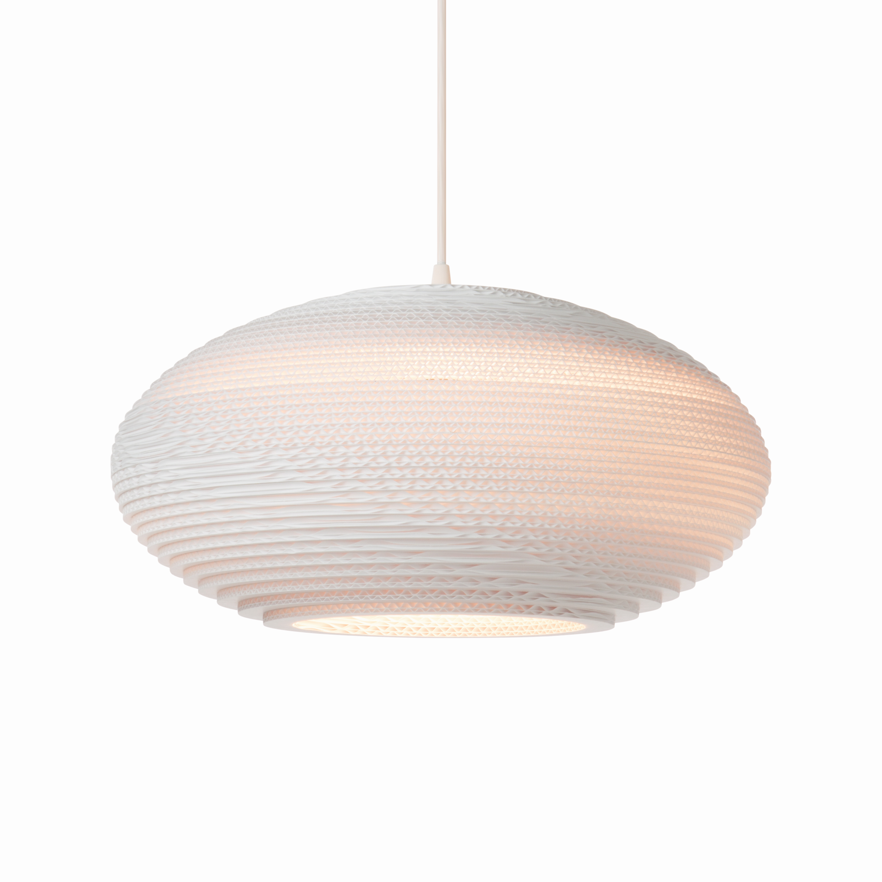 Scraplights Disc White Pendant Light by Graypants Pendant Lamps Scraplights Disc White Pendant Light by Graypants Pendant Lamps