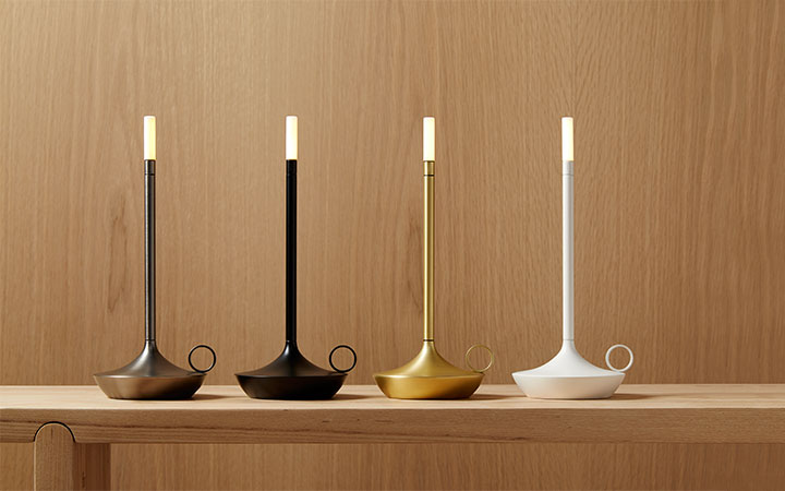 Wick LED Portable Lamp by Graypants Table Lamps Wick LED Portable Lamp by Graypants Table Lamps