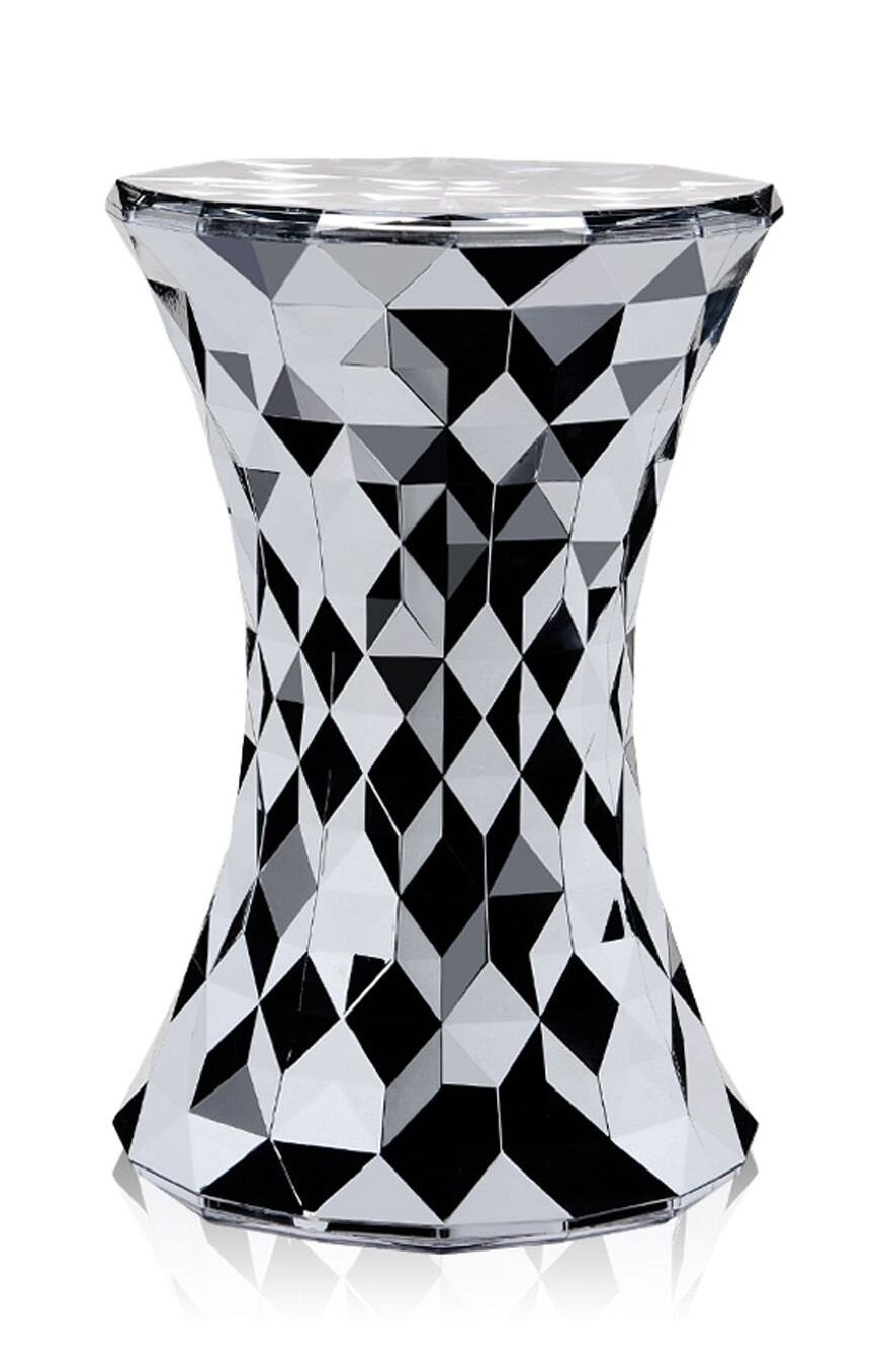Kartell STONE Modern Acrylic Stool - Thumbnail 2