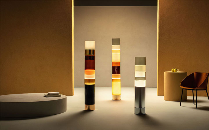 Stacking D Floor Lamp by Leucos Floor Lamps Stacking D Floor Lamp by Leucos Floor Lamps