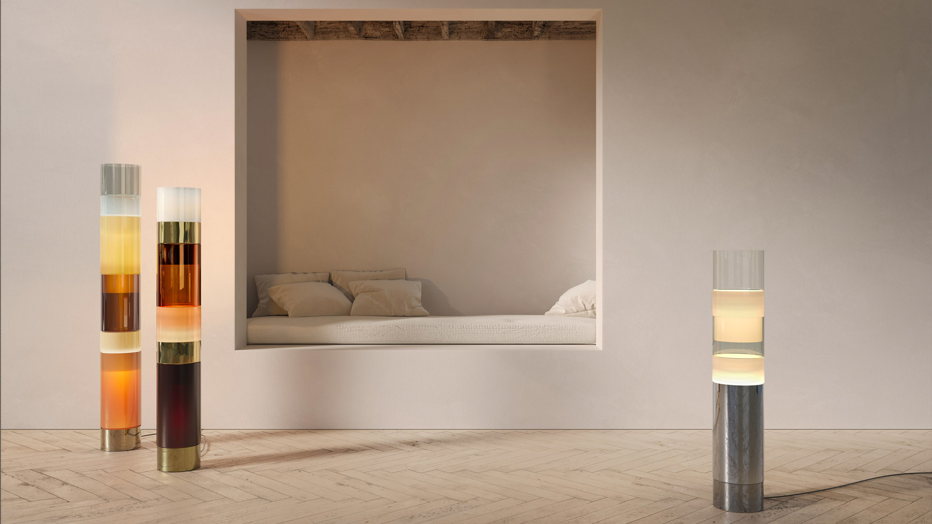 Stacking D Floor Lamp by Leucos Floor Lamps Stacking D Floor Lamp by Leucos Floor Lamps