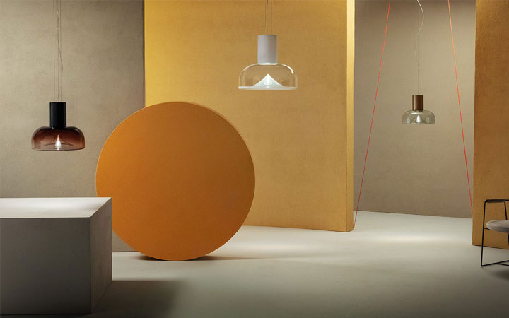 Aella 54 Long Neck Pendant Lamp by Leucos Lamps