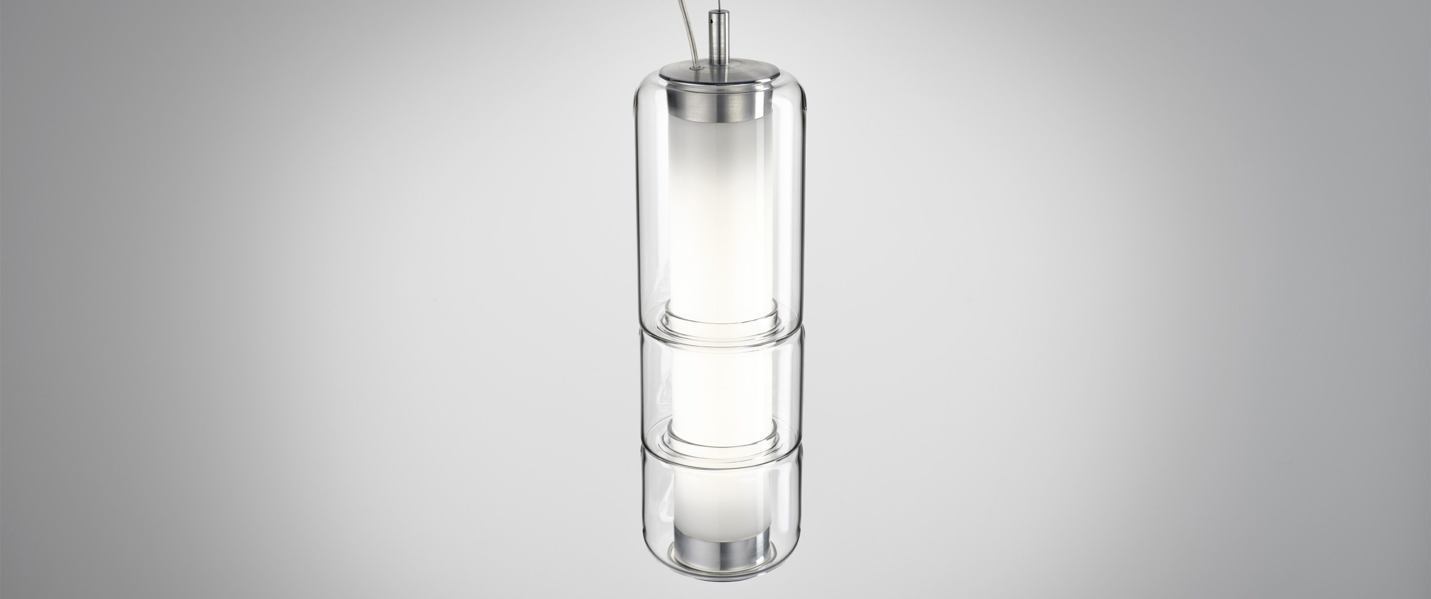 Stacking  90 Vertical Naked Pendant Lamp by Leucos Lamps
