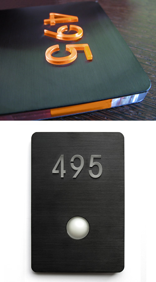 LED Doorbell Button Panel by Luxello LED Signage LED Doorbell Button Panel by Luxello LED Signage