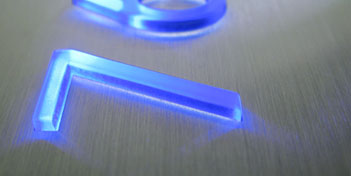 Led Room Number Sign by Luxello LED Signage Led Room Number Sign by Luxello LED Signage