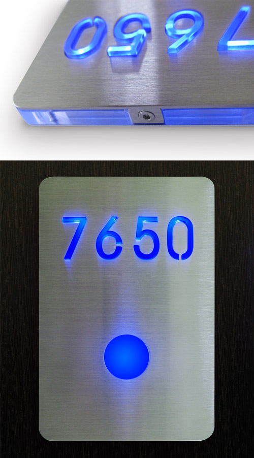 Led Room Number Sign by Luxello LED Signage Led Room Number Sign by Luxello LED Signage