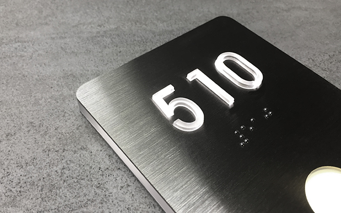 Led Room Numbers Lighted by Luxello LED Signage Led Room Numbers Lighted by Luxello LED Signage