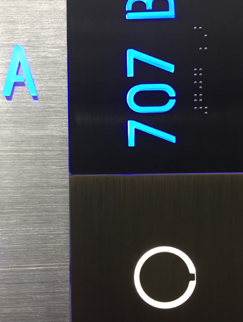 Room Number Panel Sign Black - Lighted by Luxello LED Signage Room Number Panel Sign Black - Lighted by Luxello LED Signage