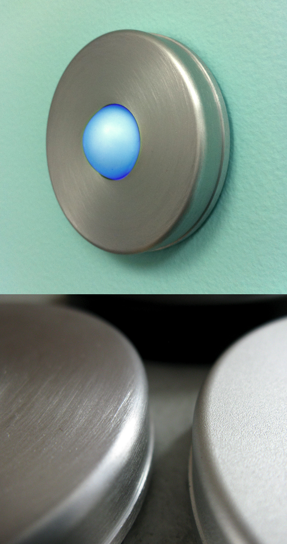 Simple Led Doorbell Button Brushed by Luxello Door Bells