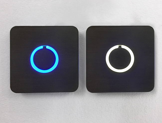 Square Modern Doorbell Button by Luxello Door Bells Square Modern Doorbell Button by Luxello Door Bells