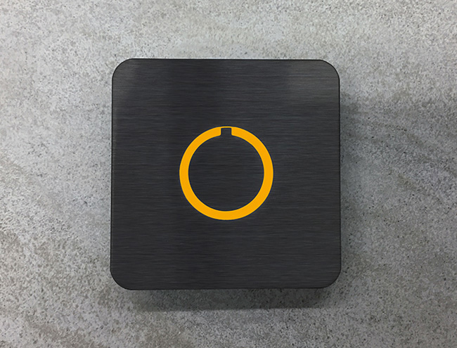 Square Modern Doorbell Button by Luxello Door Bells Square Modern Doorbell Button by Luxello Door Bells