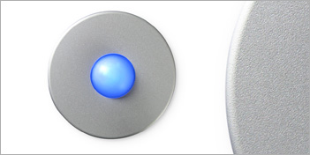 Satin Round Doorbell Button by Luxello Satin Round Doorbell Button by Luxello