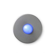 Satin Round Doorbell Button by Luxello 