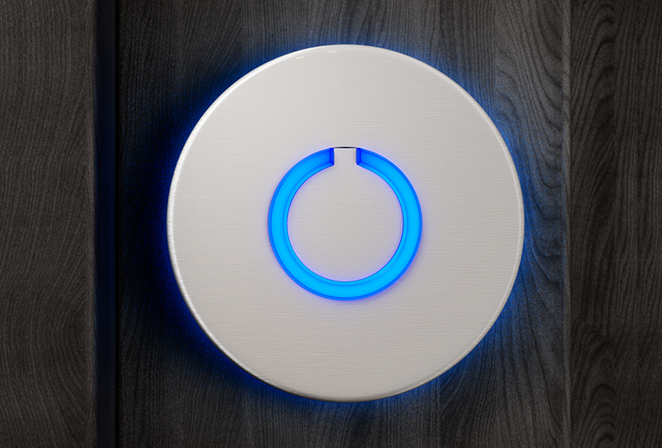 Round Touch Doorbell Silver by Luxello Door Bells Round Touch Doorbell Silver by Luxello Door Bells