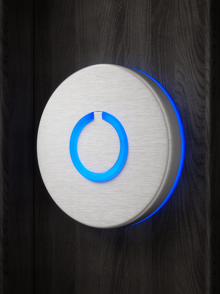 Round Touch Doorbell Silver by Luxello Door Bells Round Touch Doorbell Silver by Luxello Door Bells