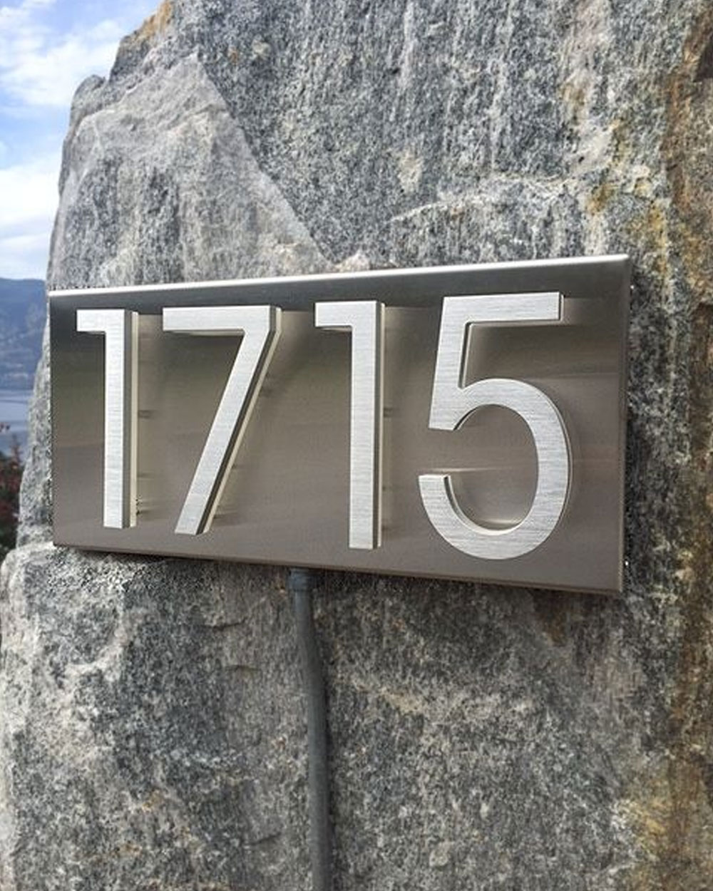 Panel Backplate For 8" Numbers by Luxello LED Signage