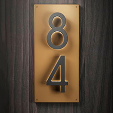 Vertical 8" Backplate Number Panel by Luxello LED Signage