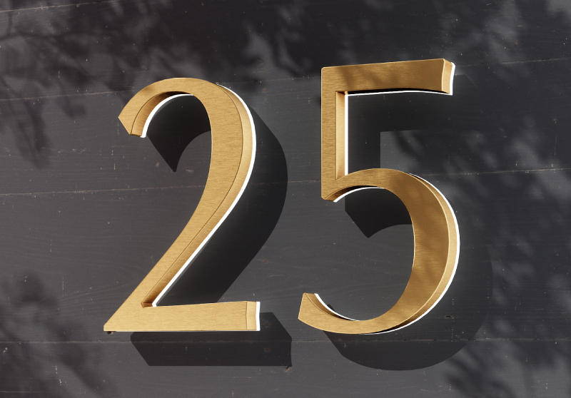 10" Backlit Classic House Letters &amp; Numbers by Luxello LED Signage