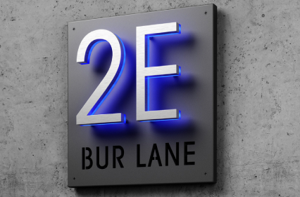 5" Panel Plaque Sign For Address Sign by Luxello LED Signage 5" Panel Plaque Sign For Address Sign by Luxello LED Signage