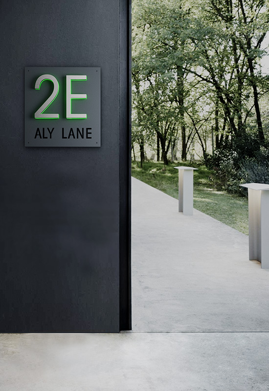 5" Panel Plaque Sign For Address Sign by Luxello LED Signage 5" Panel Plaque Sign For Address Sign by Luxello LED Signage
