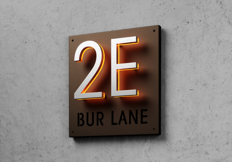 5" Panel Plaque Sign For Address Sign by Luxello LED Signage 5" Panel Plaque Sign For Address Sign by Luxello LED Signage