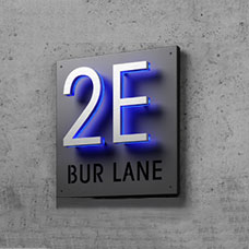5" Panel Plaque Sign For Address Sign by Luxello LED Signage