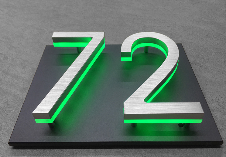 Panel Backplate For 5"Numbers by Luxello LED Signage Panel Backplate For 5"Numbers by Luxello LED Signage