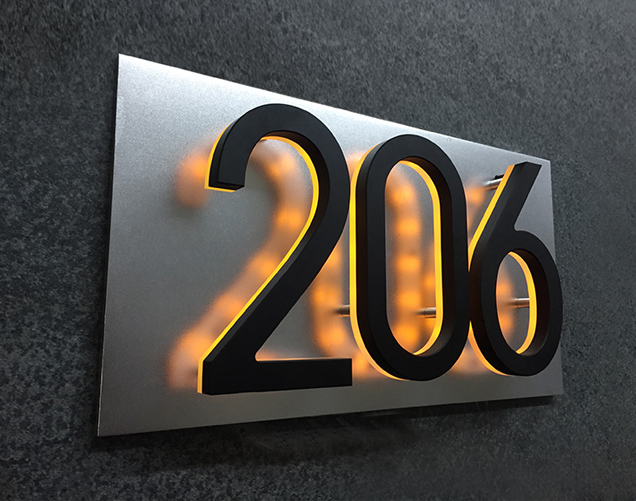 Panel Backplate For 5"Numbers by Luxello LED Signage Panel Backplate For 5"Numbers by Luxello LED Signage