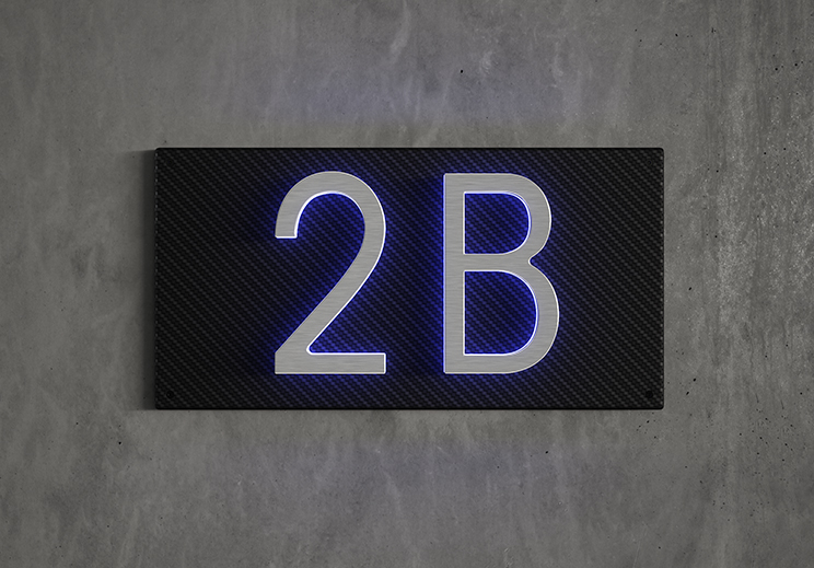 Panel Backplate For 5"Numbers by Luxello LED Signage Panel Backplate For 5"Numbers by Luxello LED Signage