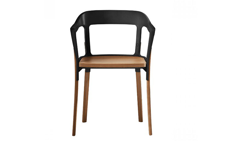 Steel Wood Chair by Magis Chairs Steel Wood Chair by Magis Chairs
