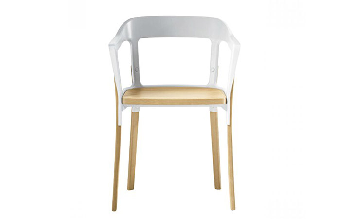 Steel Wood Chair by Magis Chairs Steel Wood Chair by Magis Chairs