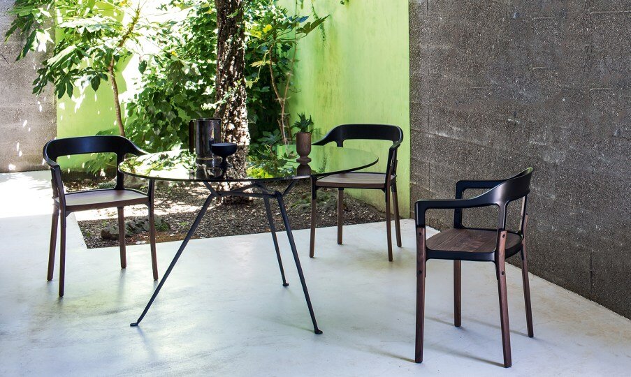 Steel Wood Chair by Magis Chairs Steel Wood Chair by Magis Chairs