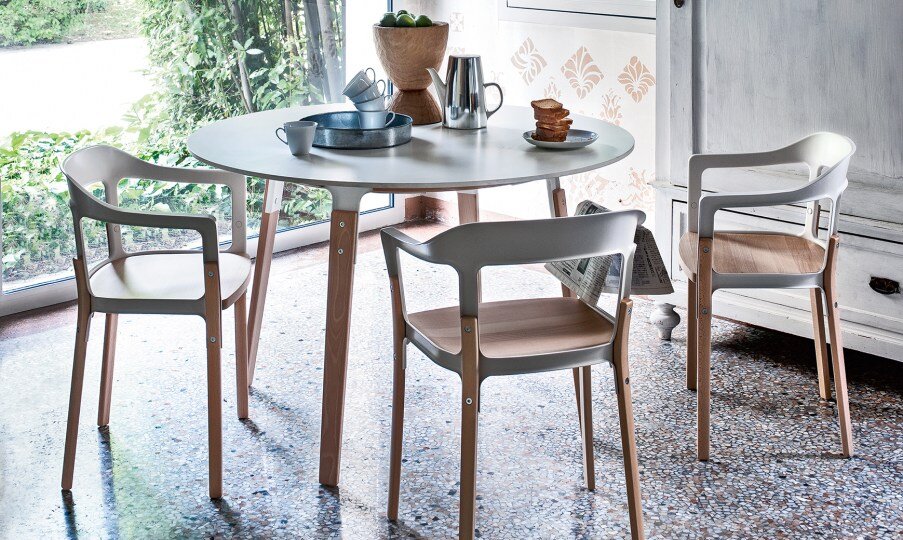 Steel Wood Chair by Magis Chairs Steel Wood Chair by Magis Chairs
