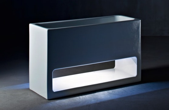 Lluna Planters with LED Light by Serralunga Planters Illuminated Lluna Planters with LED Light by Serralunga Planters Illuminated