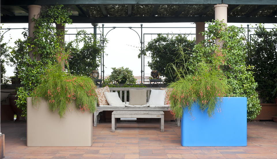 Vaso Rettangolare Planter by Serralunga Planters Square Vaso Rettangolare Planter by Serralunga Planters Square