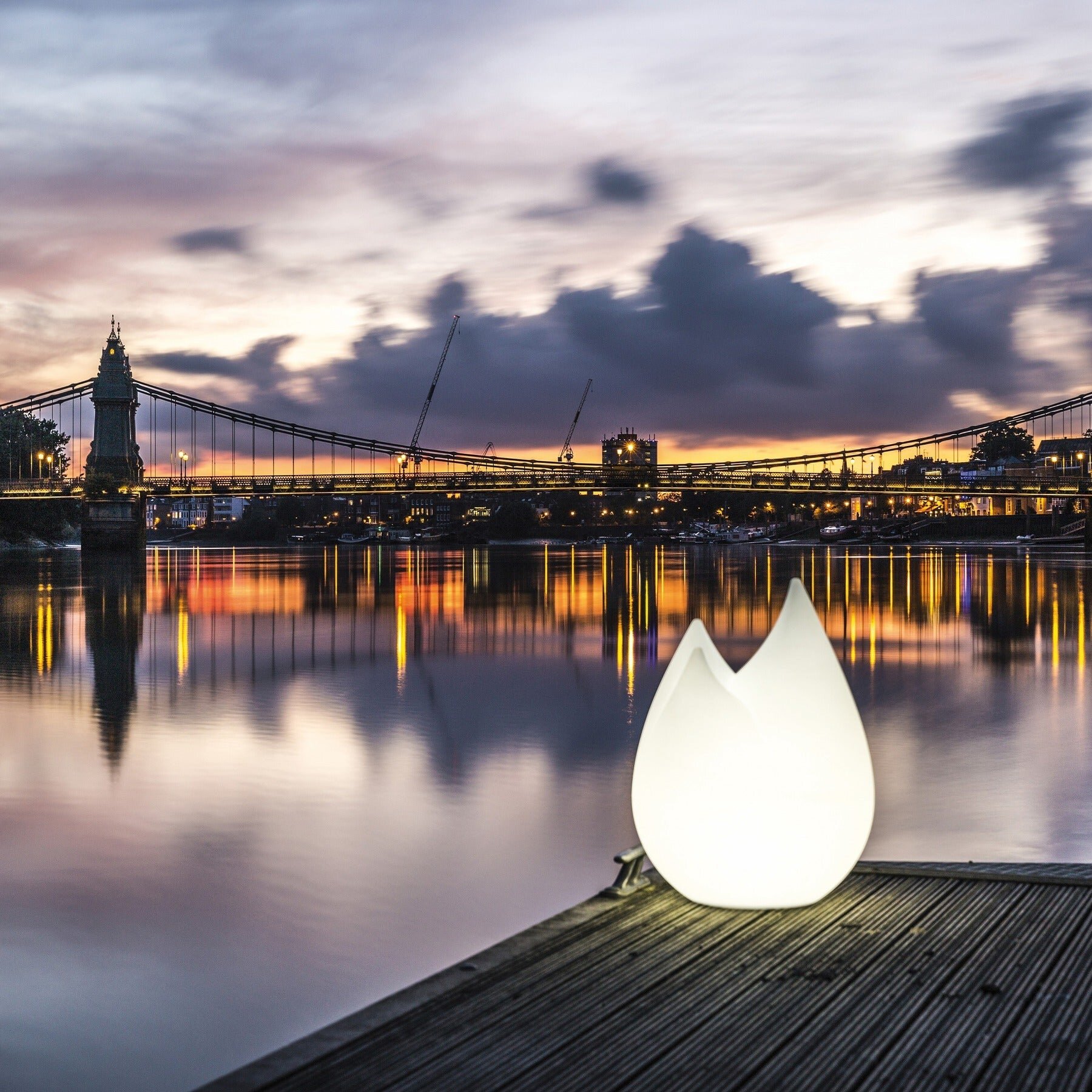 Flame Outdoor Floor Lamp by Serralunga Floor Lamps