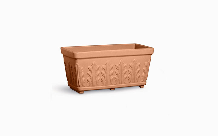 Decorati - Cassetta Fogliata Planter by Serralunga Planters Decorati - Cassetta Fogliata Planter by Serralunga Planters