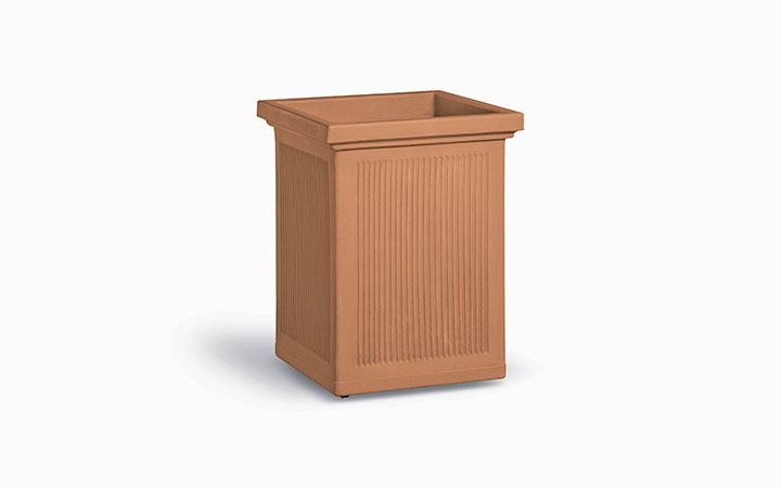 Millerighe Angolo Planter by Serralunga Planters Round Millerighe Angolo Planter by Serralunga Planters Round