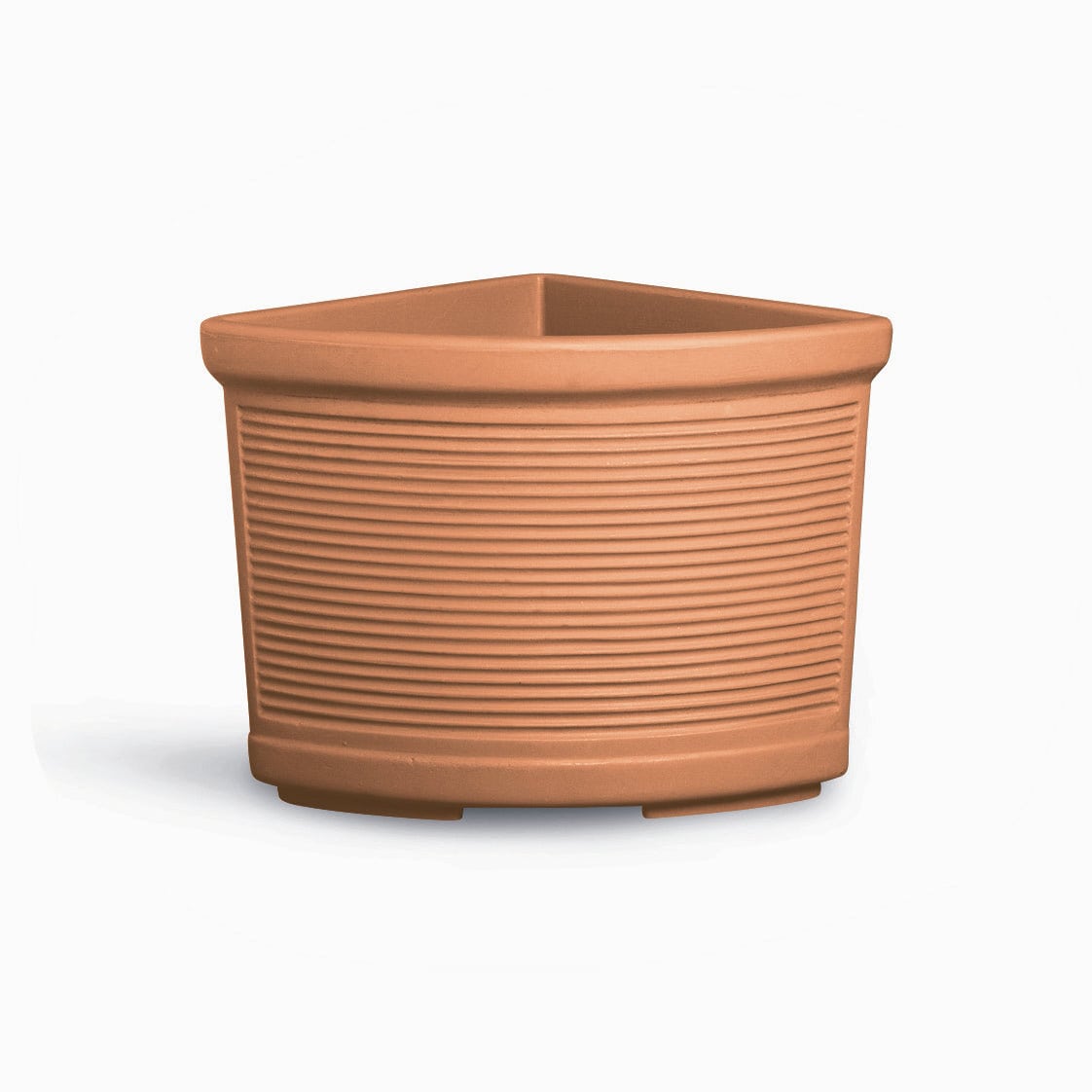 Millerighe Angolo Planter by Serralunga Planters Round Millerighe Angolo Planter by Serralunga Planters Round