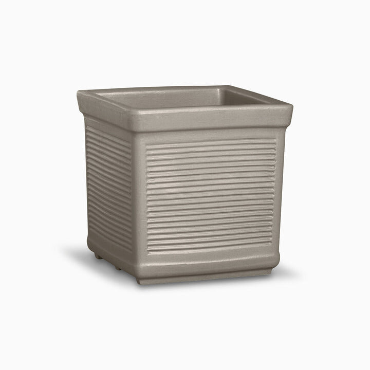 Millerighe Quadrato Planter by Serralunga Planters Square Millerighe Quadrato Planter by Serralunga Planters Square