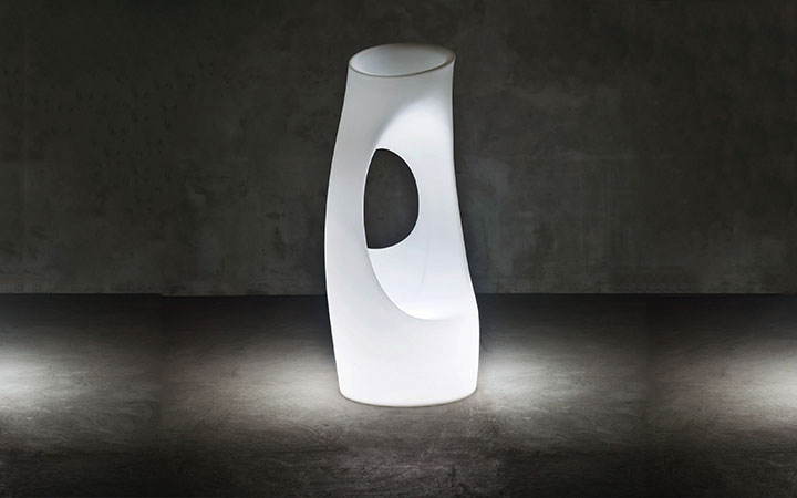Hollyall Outdoor Illuminated Planters by Serralunga Planters Round Hollyall Outdoor Illuminated Planters by Serralunga Planters Round