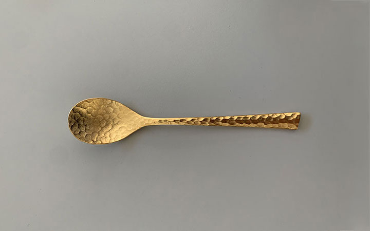 P Gold Tea Spoon by Wasabi Cutlery P Gold Tea Spoon by Wasabi Cutlery