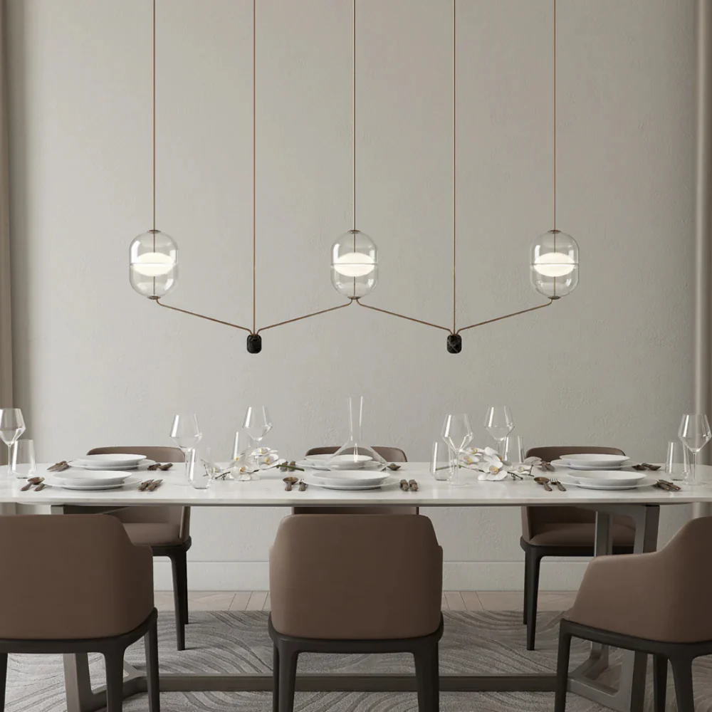 Indre Linear Pendant Lamp C2 by Rakumba Pendant Lamps