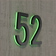 Modern 24 inch Lighted House Numbers with Green LED